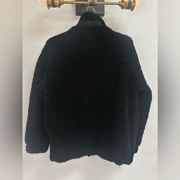 GAP FIT TEDDY JACKET WORN 2X BLACK XS - Picture 3 of 6